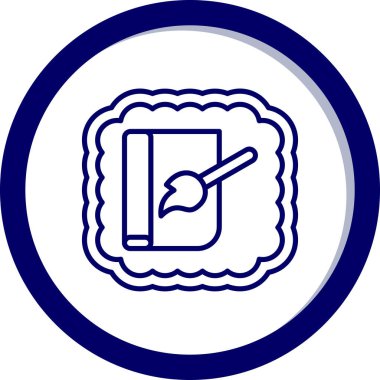 Kitap simgesinin vektör illüstrasyonu