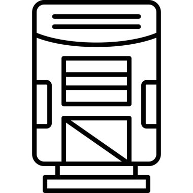 tren simgesi vektör illüstrasyonu