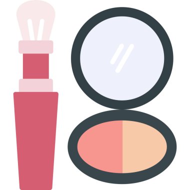 Makyaj fırçası Basit illüstrasyon