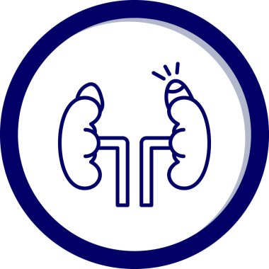 Akciğerler simge vektör çizim