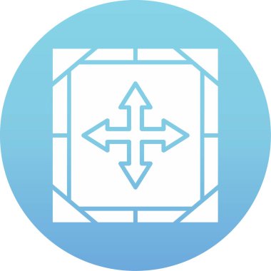 Eğilim biçimi izole edilmiş arkaplanda ok simgesi