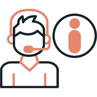 Müşteri servisi. Basit resimleme