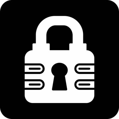 lock icon, vector illustration simple design