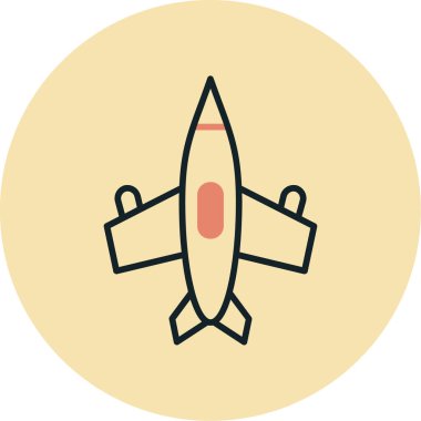 Uçak. Web simgesi basit illüstrasyon