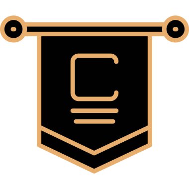 c harfinin vektör illüstrasyonu