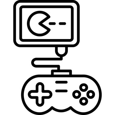 Oyun denetleyici çubuk simgesi ana hat biçiminde