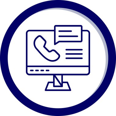 vektör telefon simgesi çizimi