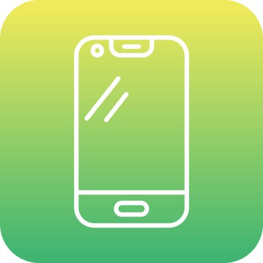 Akıllı telefon simgesinin vektör illüstrasyonu