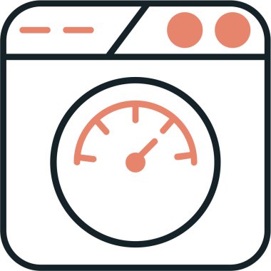 Çamaşır. Web simgesi basit illüstrasyon