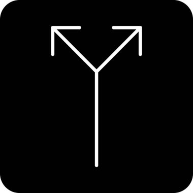 Yön ok simgesi, vektör illüstrasyonu