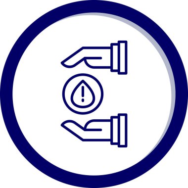 Çerçevedeki su musluğu vektörü simgesi