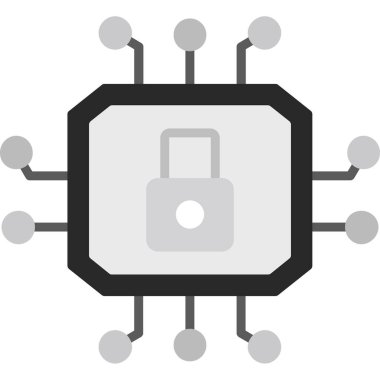 çip çipi simgesi. Web tasarımı için çip vektör sembolünün basit çizimi