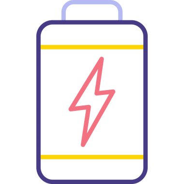 pil simgesi, vektör illüstrasyonu