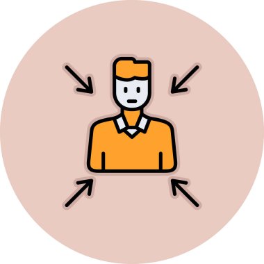 Beyaz arkaplanda izole edilmiş modayı gösteren vektör illüstrasyon simgesi