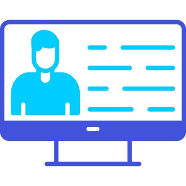 İnsan simgesinin vektör illüstrasyonu