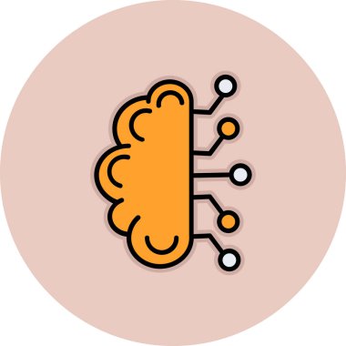 Bulut. Web simgesi basit illüstrasyon