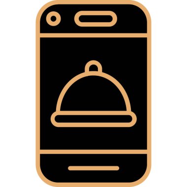 Mobil simgenin vektör illüstrasyonu