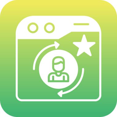 Uygulama modern simgesinin vektör illüstrasyonu