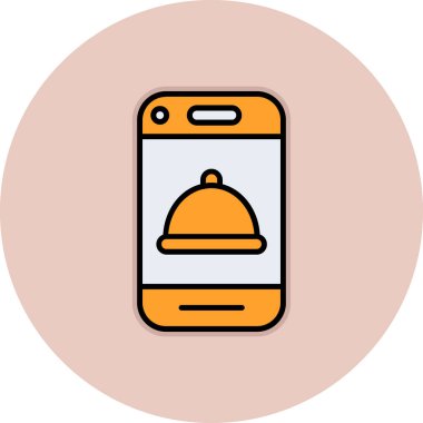 vektör çan düz simgesi