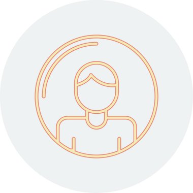 Sakal simgesi olan bir adamın vektör çizimi