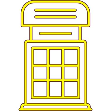 Otelde. Web simgesi basit illüstrasyon