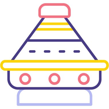 Bir yiyeceğin modern simgesinin vektör illüstrasyonu