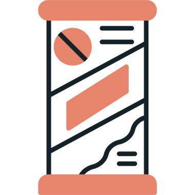 Kitap. Web simgesi basit illüstrasyon