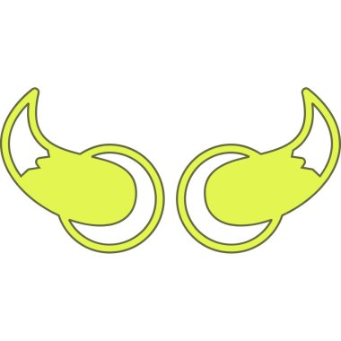 Çizgi film simgesinin vektör çizimi