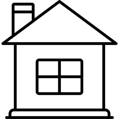 Ev simgesi, vektör illüstrasyonu