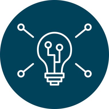 Benzersiz fikir vektör simgesi