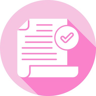 Belge. Web simgesi basit illüstrasyon