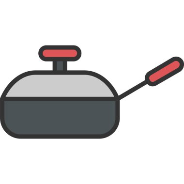 Tencereli vektör mutfak ısıtıcısı