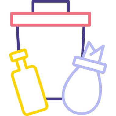 Kova. Web simgesi basit illüstrasyon