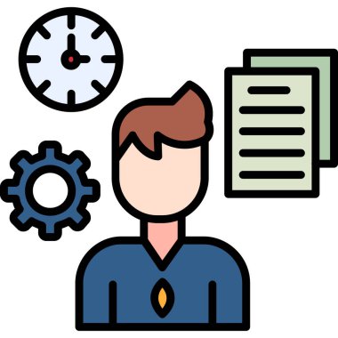 Yönetici yönetici çalışan simgesi