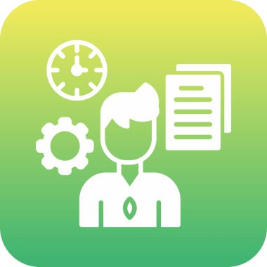 İş ve finans simgesinin vektör illüstrasyonu