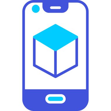 kutu cep telefonu simgesi ana hat biçiminde