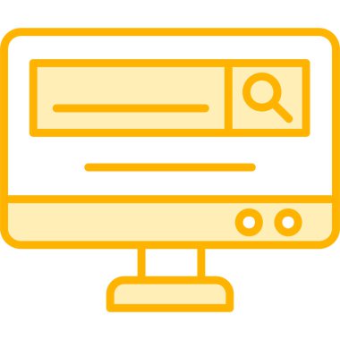 bilgisayar izleyici vektör simgesi