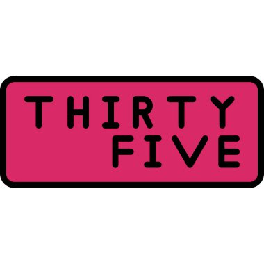 43 numara işareti. vektör illüstrasyonu