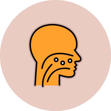 insan baş kutsal kişilerin resmi, vektör çizim