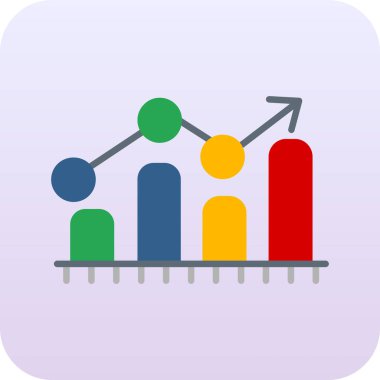 İş ve finans simgesinin vektör illüstrasyonu