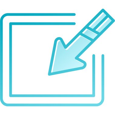 kalem simgesi vektör illüstrasyonu