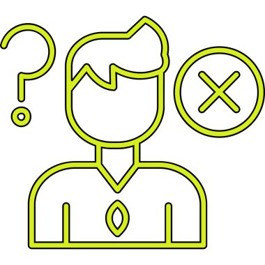 Karar. Web simgesi basit illüstrasyon