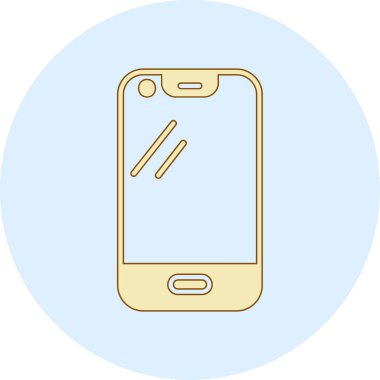 Akıllı telefon simgesinin vektör illüstrasyonu