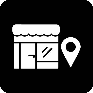 konum haritası vektör illüstrasyonu