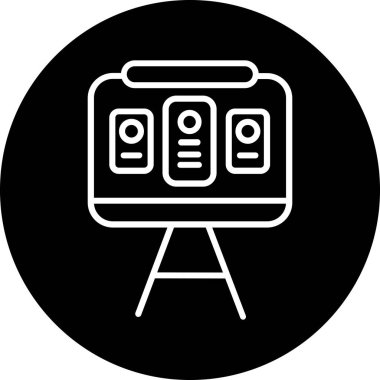 Sunuyu web simgesi, vektör çizim