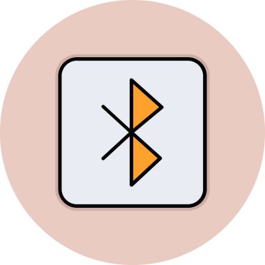 Bir düğme simgesinin vektör illüstrasyonu