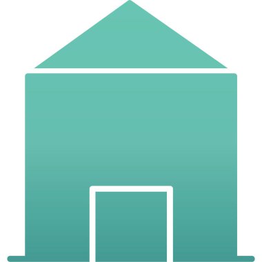 Ev web simgesi, vektör çizim