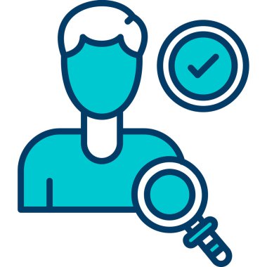 iş adamı simgesi, vektör illüstrasyonu