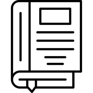 kitap web simgesi, vektör illüstrasyonu