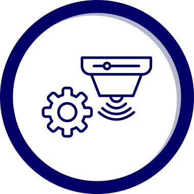 uydu simgesi vektör illüstrasyonu